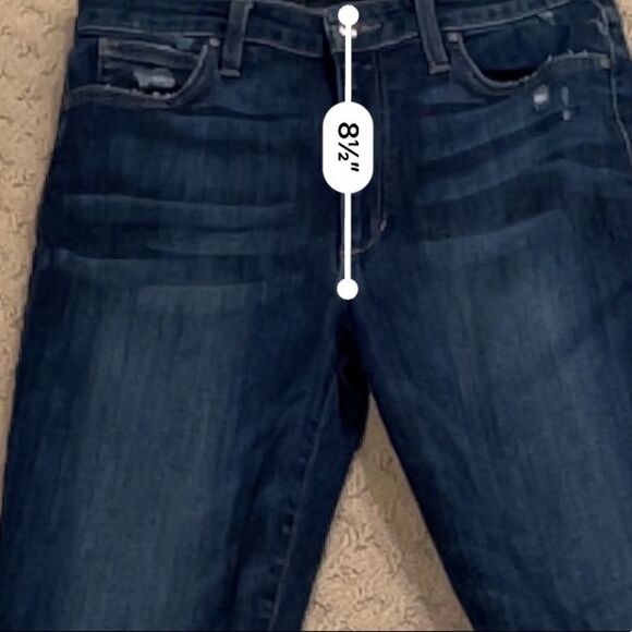 Joe’s High Rise Distressed Skinny Ankle Faith Denim Jeans Sz 30 - Picture 9 of 11